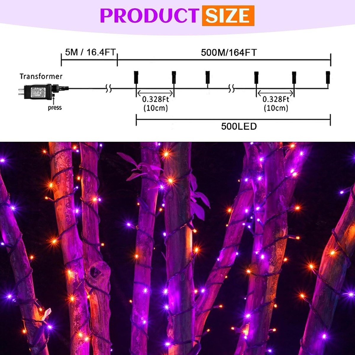 Axinabu JIA1-4ADB53 Halloween-String-Lights - View #2