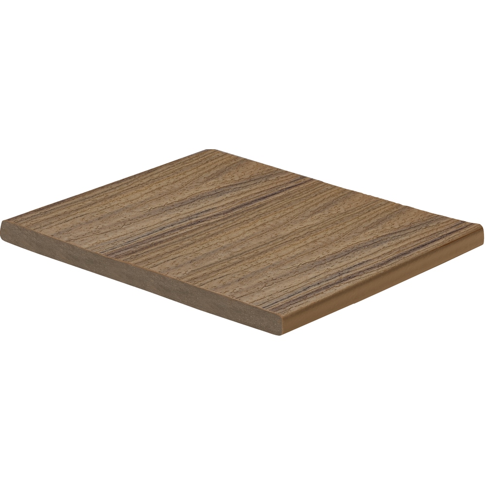 Enhance Naturals 1-in x 12-in x 12-ft Composite Toasted Sand Fascia Deck Board (Actual Size, 0.56-in x 11.375-in) in Brown | - Trex TS011212E2S01