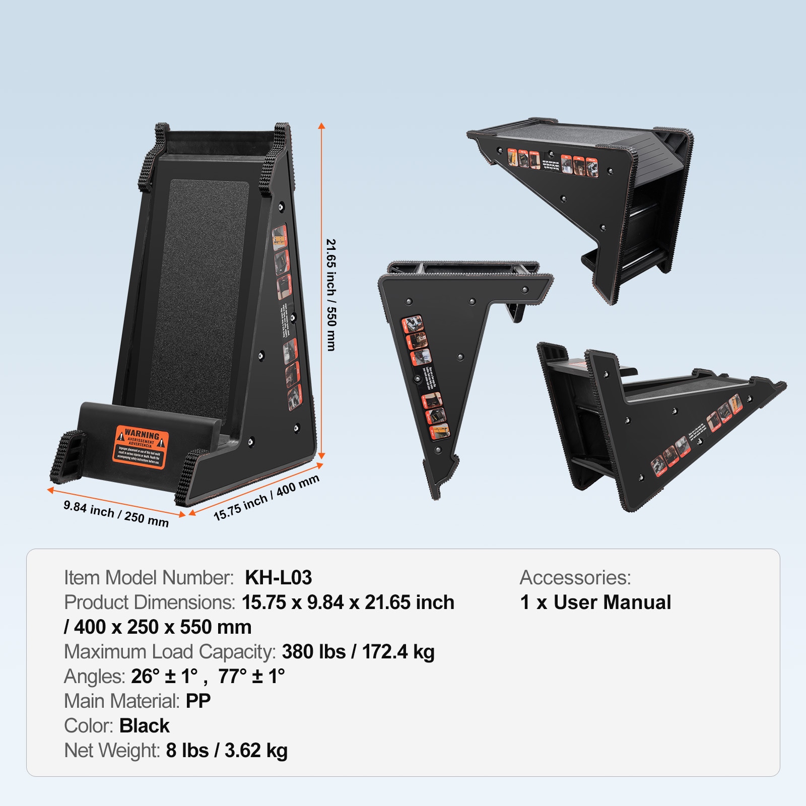 VEVOR SCXPTZDPQPP006083V0 Step-Ladders - View #7