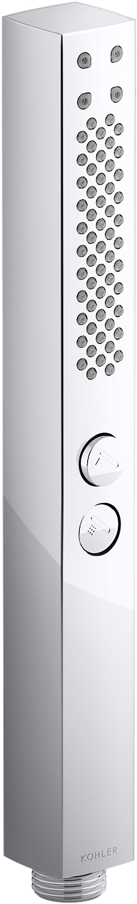 KOHLER K-21336-G-CP Shift+ Square 2.0 -Settings Polished Chrome 1.125-in Handheld Shower Head 1.75 GPM