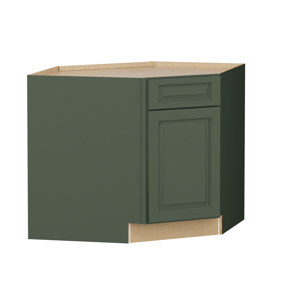 Shenandoah Stemson 36-in W x 34.5-in H x 24-in D Sage Sink Corner Sink Base Fully Assembled Cabinet Raised Panel Square