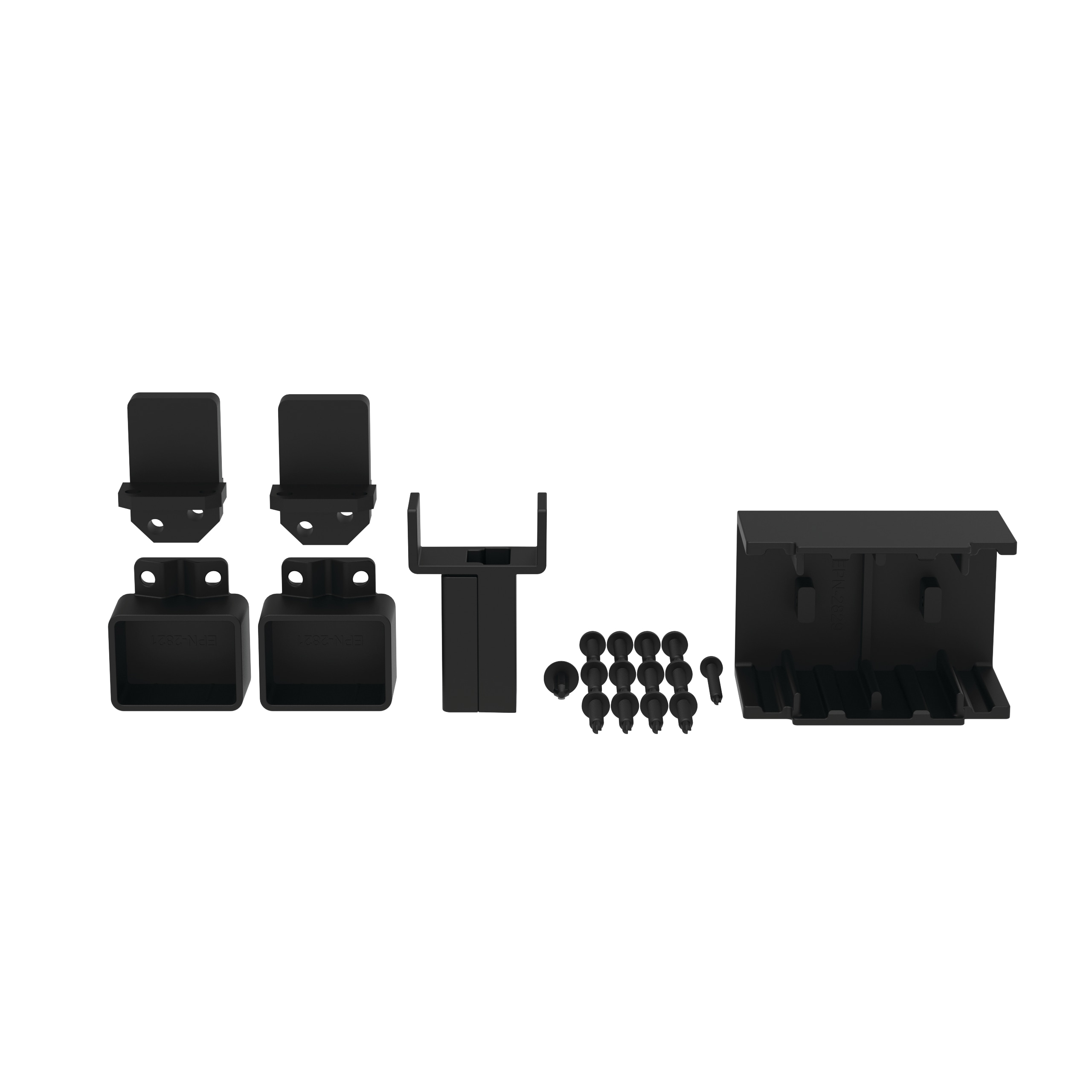 Freedom 73055582 5.31-in x 2.76-in Margate Matte Black Aluminum Line connector 4 -Pack