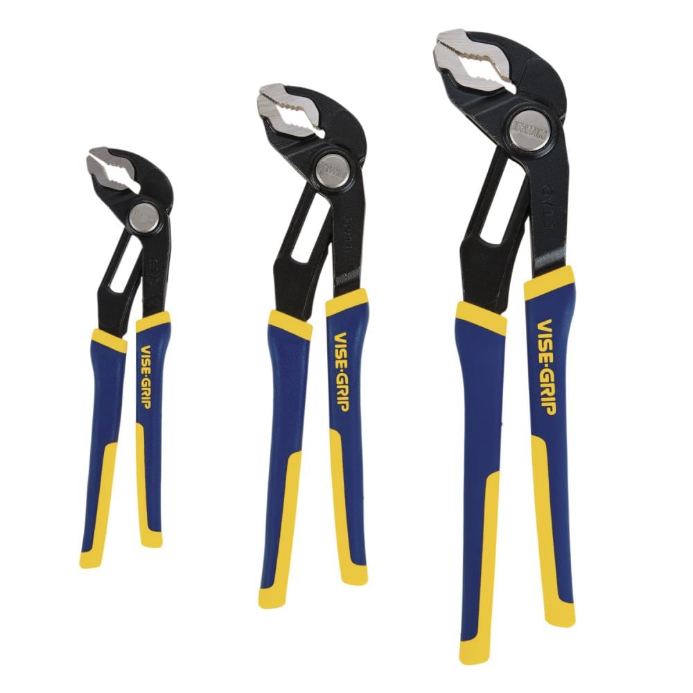 IRWIN 2078710 VISE-GRIP GrooveLock 3-Pack Locking Plier Set