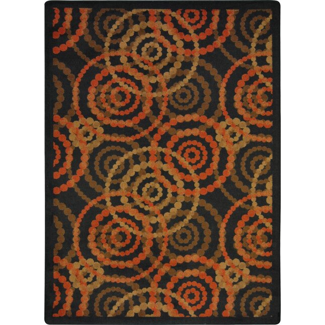 Joy Carpets Dottie 8 x 11 Warm Earth Indoor Geometric Kids Area Rug Joy Carpets Dottie 8 x 11 Warm Earth Indoor Geometric Kids Area Rug