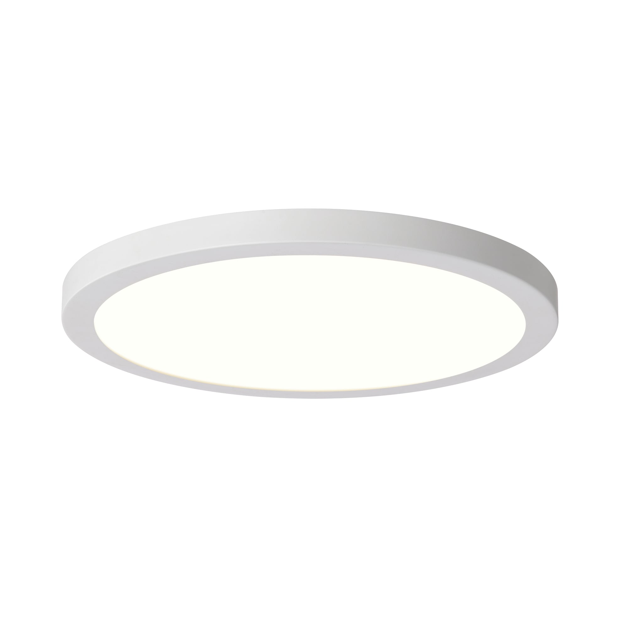 Edvivi 15-in Matte White Indoor 1 -Light LED Multicolor Flush Mount Light with Acrylic Shade
