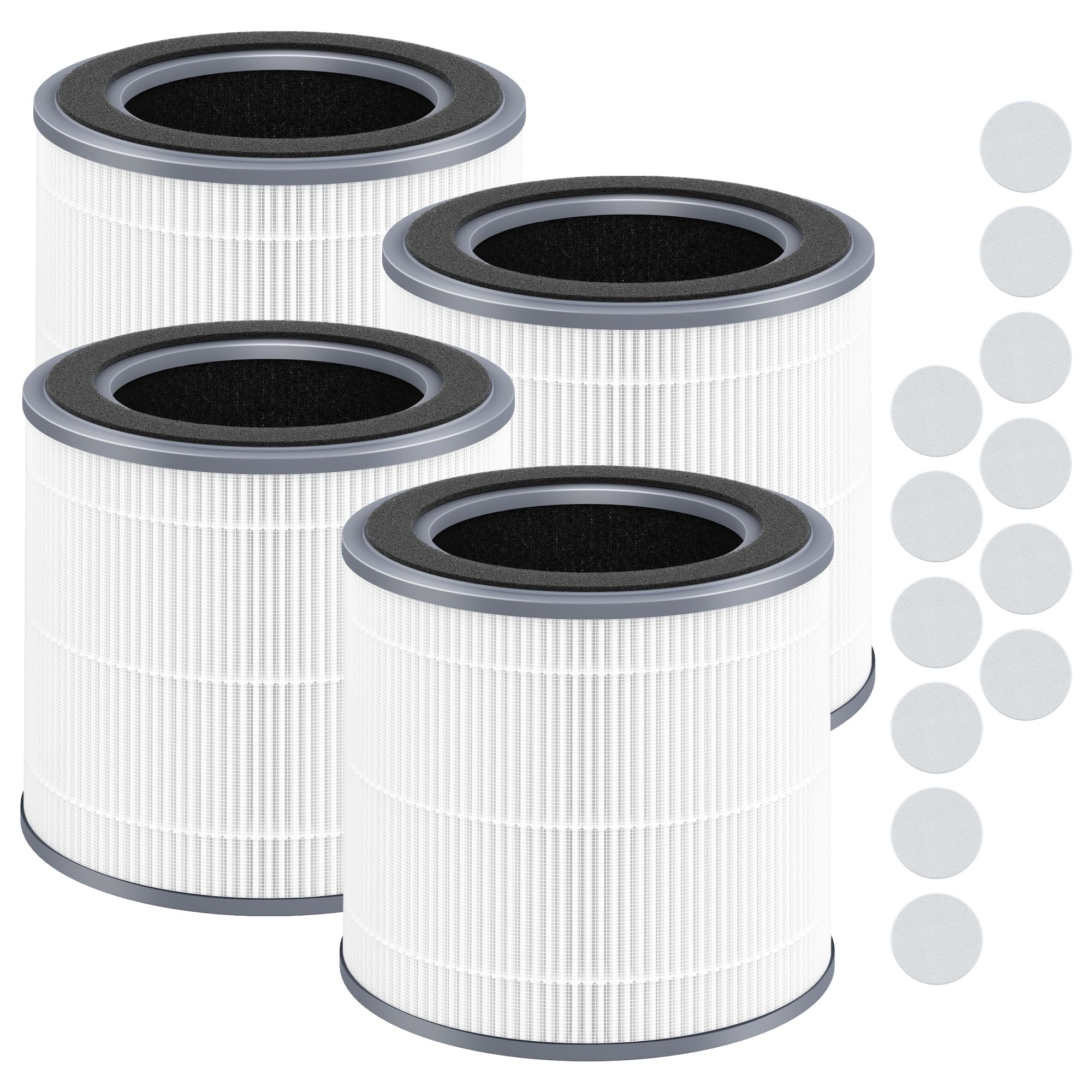 Oyezvary  Replacement Filter Pack for Hynik Alviera HH001 Air Purifier 3 Stage Filtration with HEPA and Activated Carbon Includes 16 Aroma Pads