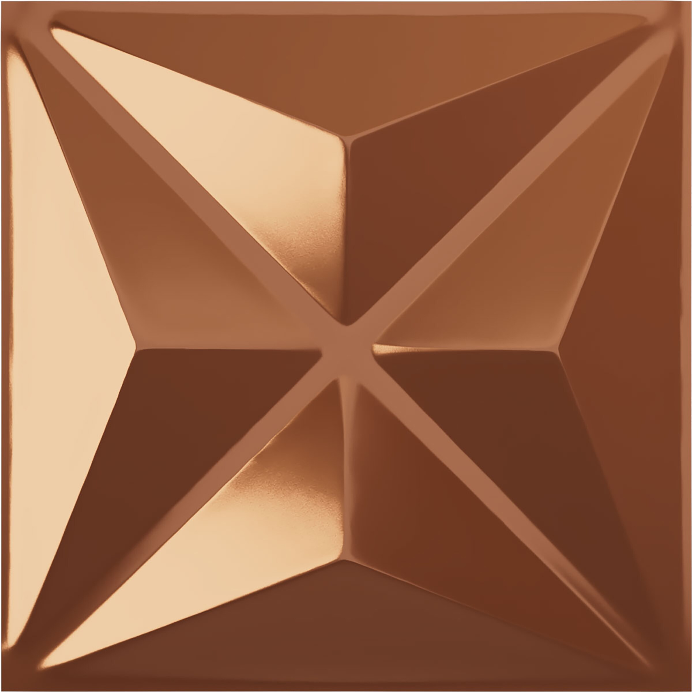Ekena Millwork WP20X20HVBCO 19-5/8-in x 19-5/8-in Embossed Paintable/Stainable Copper PVC Abstract Wall Panel ( 2.67-sq ft )