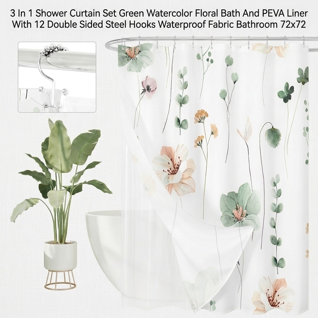 Paradigms Interiors 514068524748 Shower-Curtains-Liners - View #2