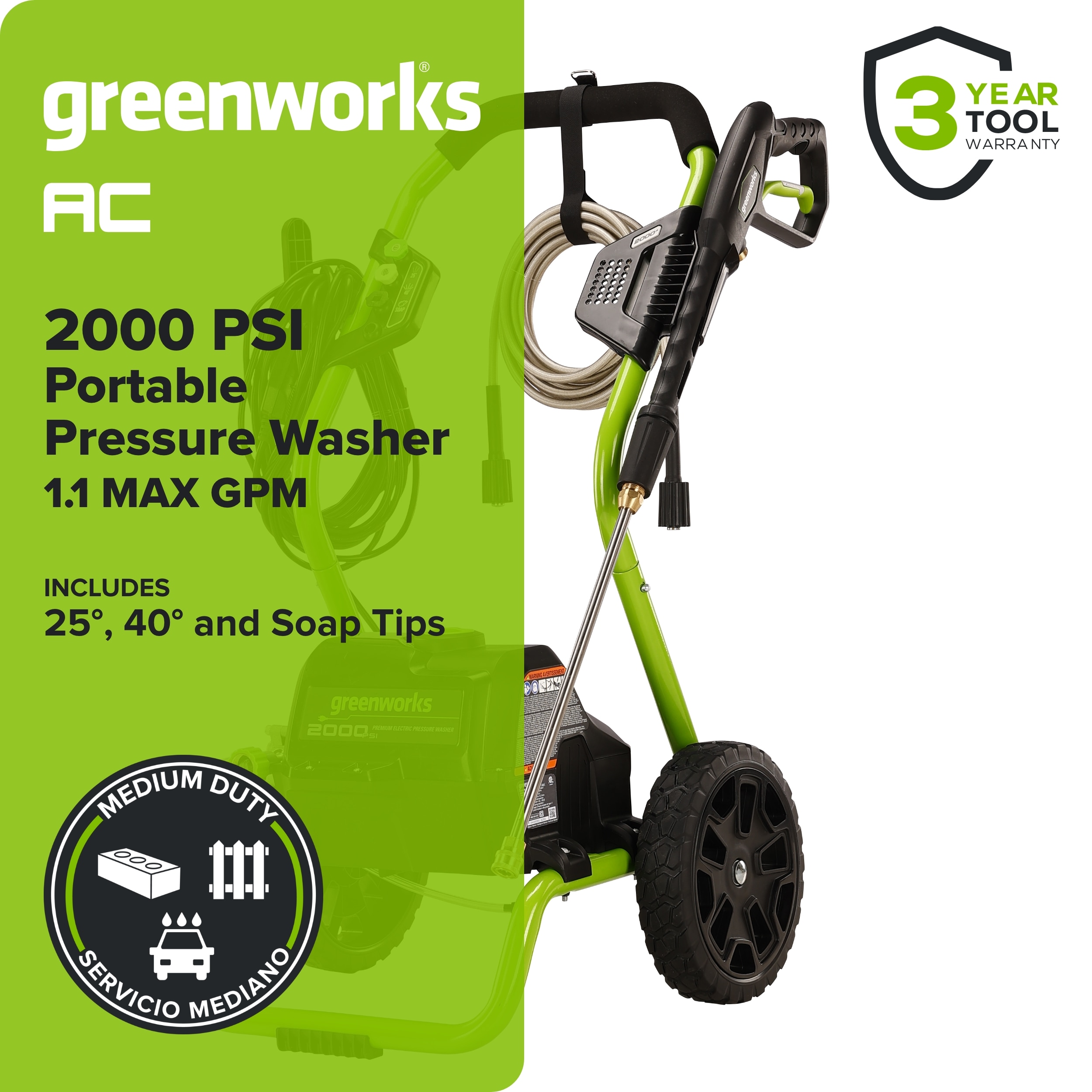 Greenworks GPW2000-1RG Gas-Pressurewashers - View #3