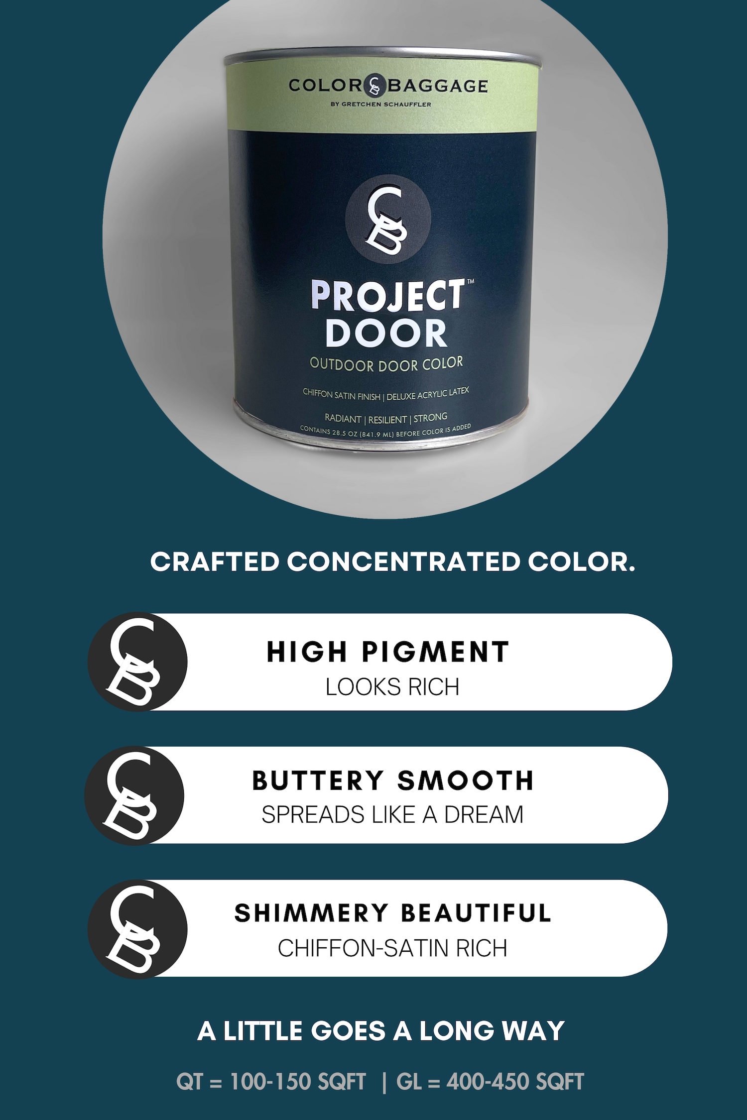 Color Baggage YOLK-POD-SAT-G Door-Trim-Paint - View #6