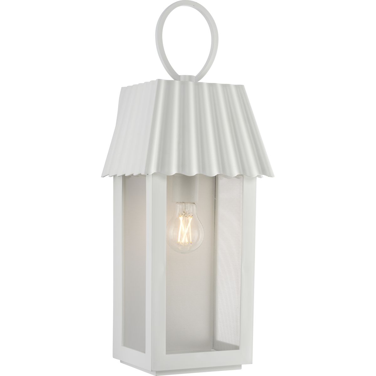 Progress Lighting P560306-192 Point Dume Pond 1-Light 22.375-in H Shelter White Outdoor Wall Light
