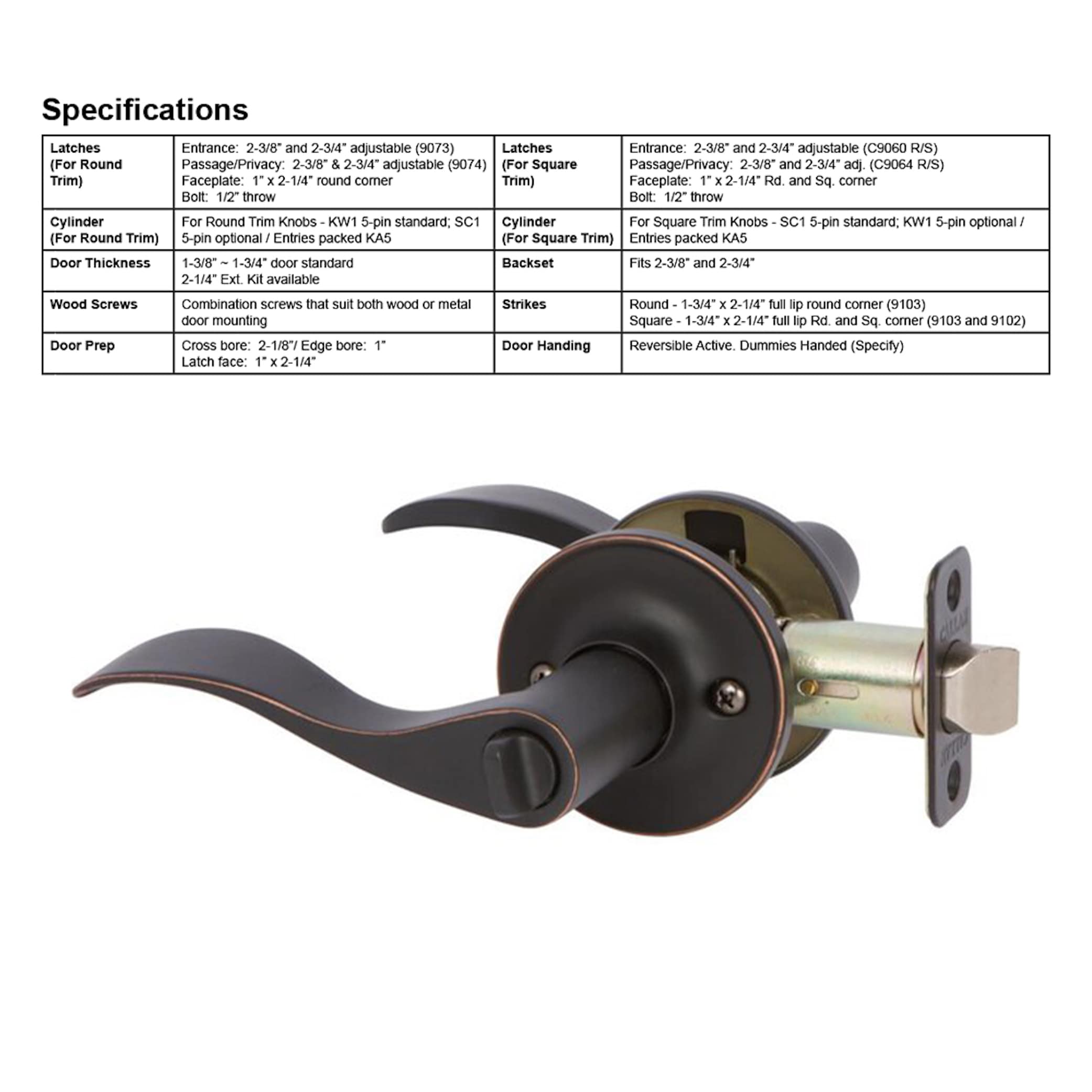Delaney Hardware BN5027R Door-Handles - View #3