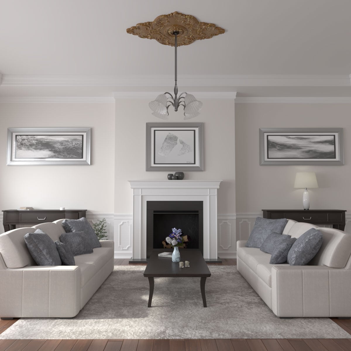 Ekena Millwork CM67PESTC Ceiling-Medallions - View #4