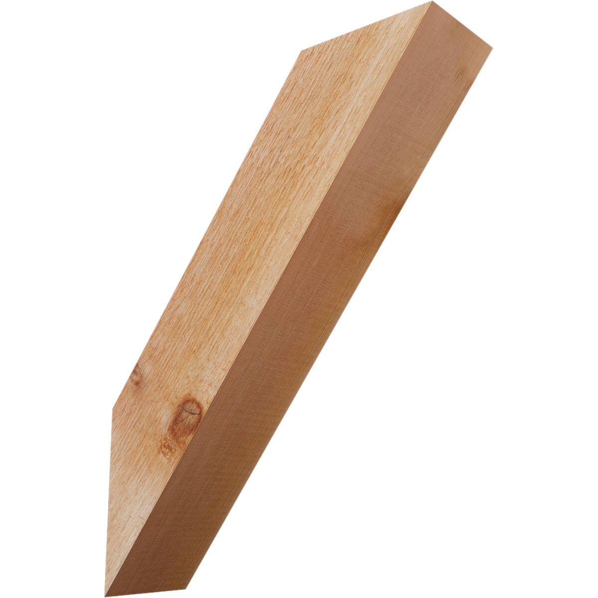 Ekena Millwork BRC04X14X18TRA00RWR 4-in x 14-in x 18-in Western Red Cedar Unfinished Wood Traditional Rough Sawn Knee Brace