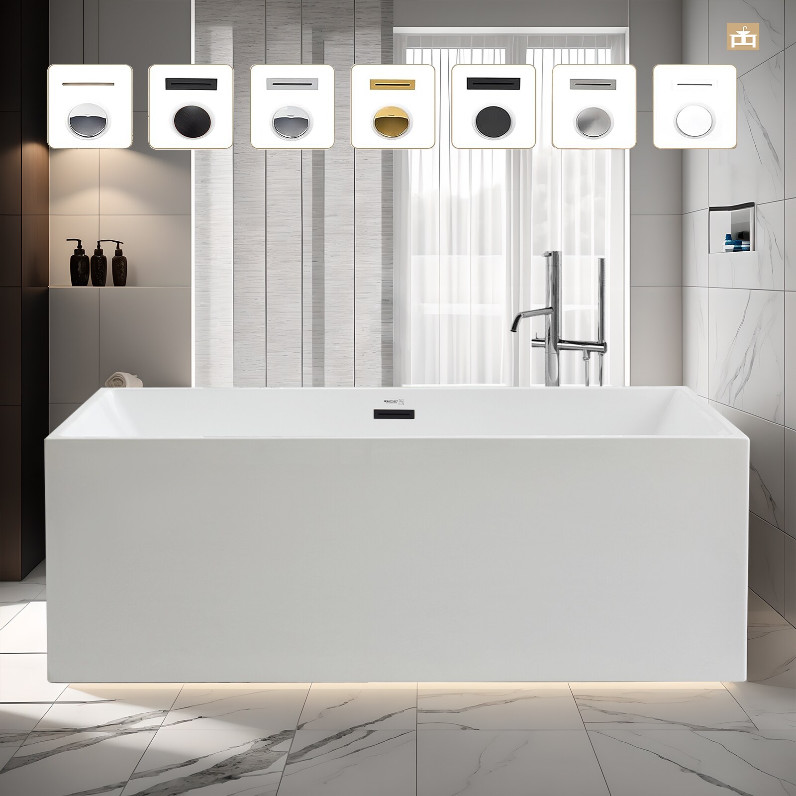 Vanity Art VA6813B-L-MB bathtubs - View #2