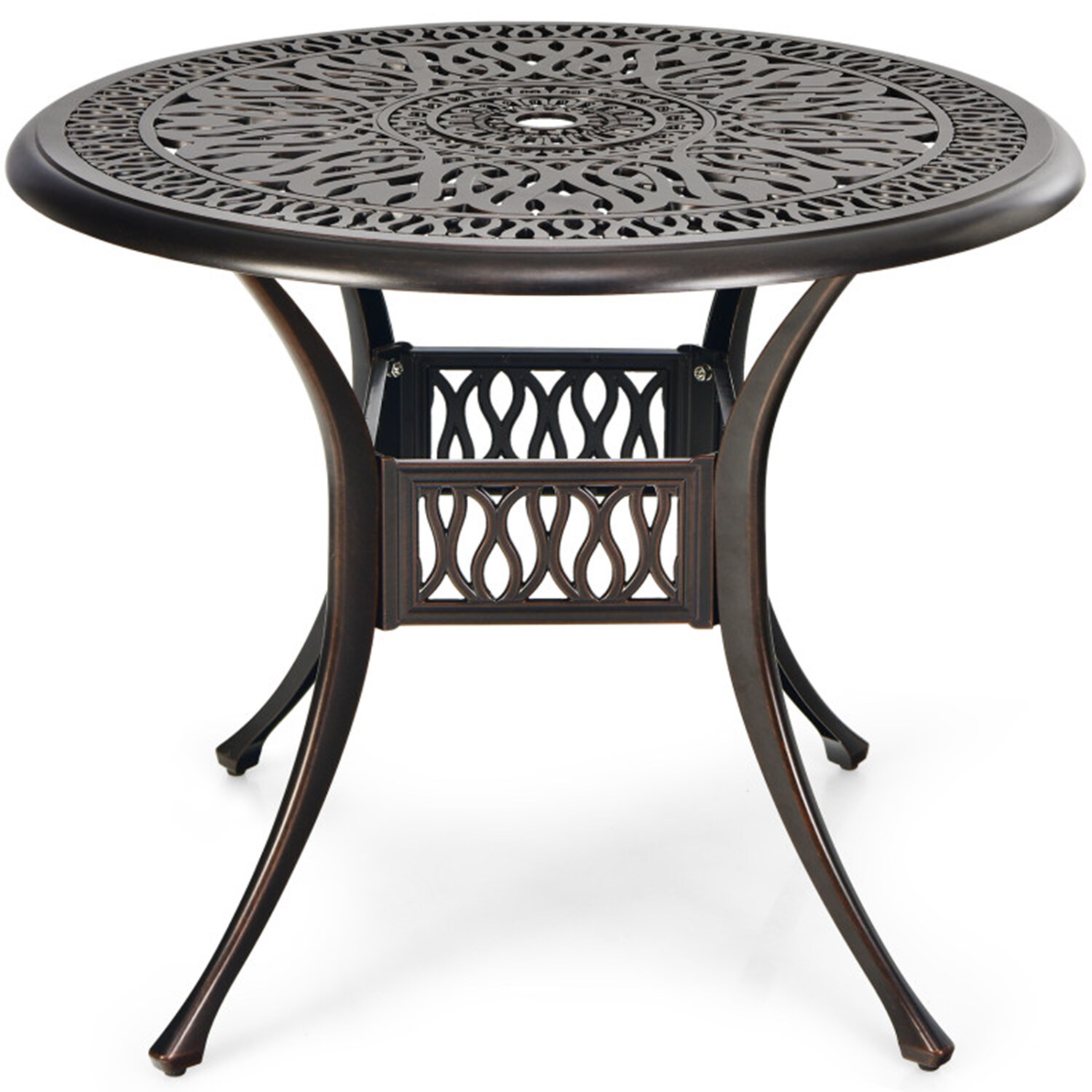 Mondawe 317-HY Round Coffee 36-in W x 36-in L with Umbrella Hole