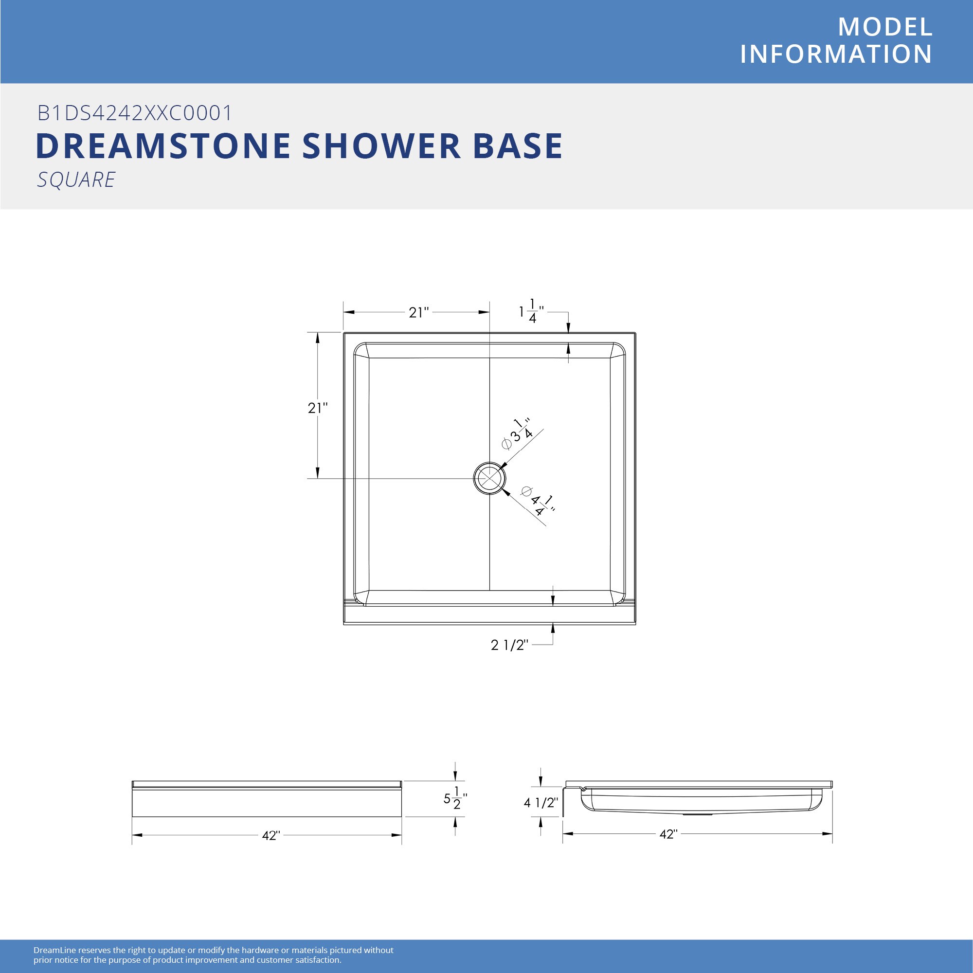 DreamLine BWDS42421TC0001 Alcove-Shower-Kit - View #6