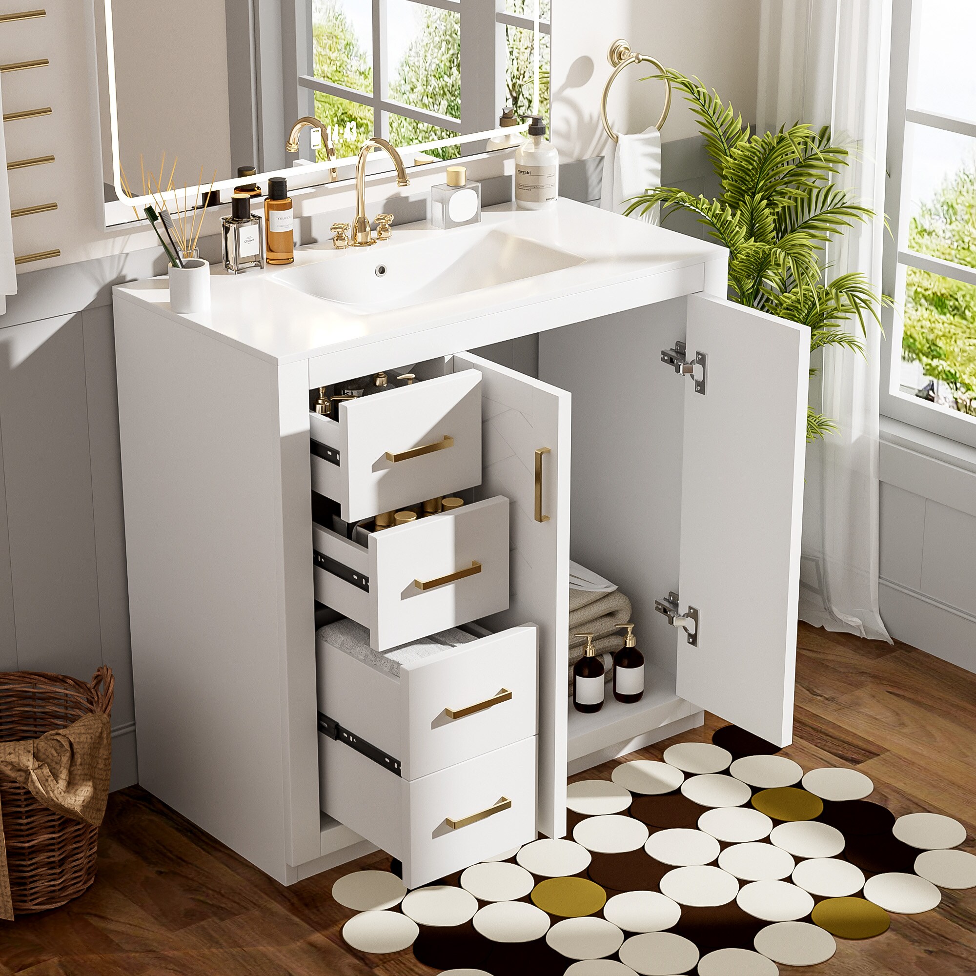 ModernLuxe L3P-N710P291684K Bath-Vanity-Combo - View #2