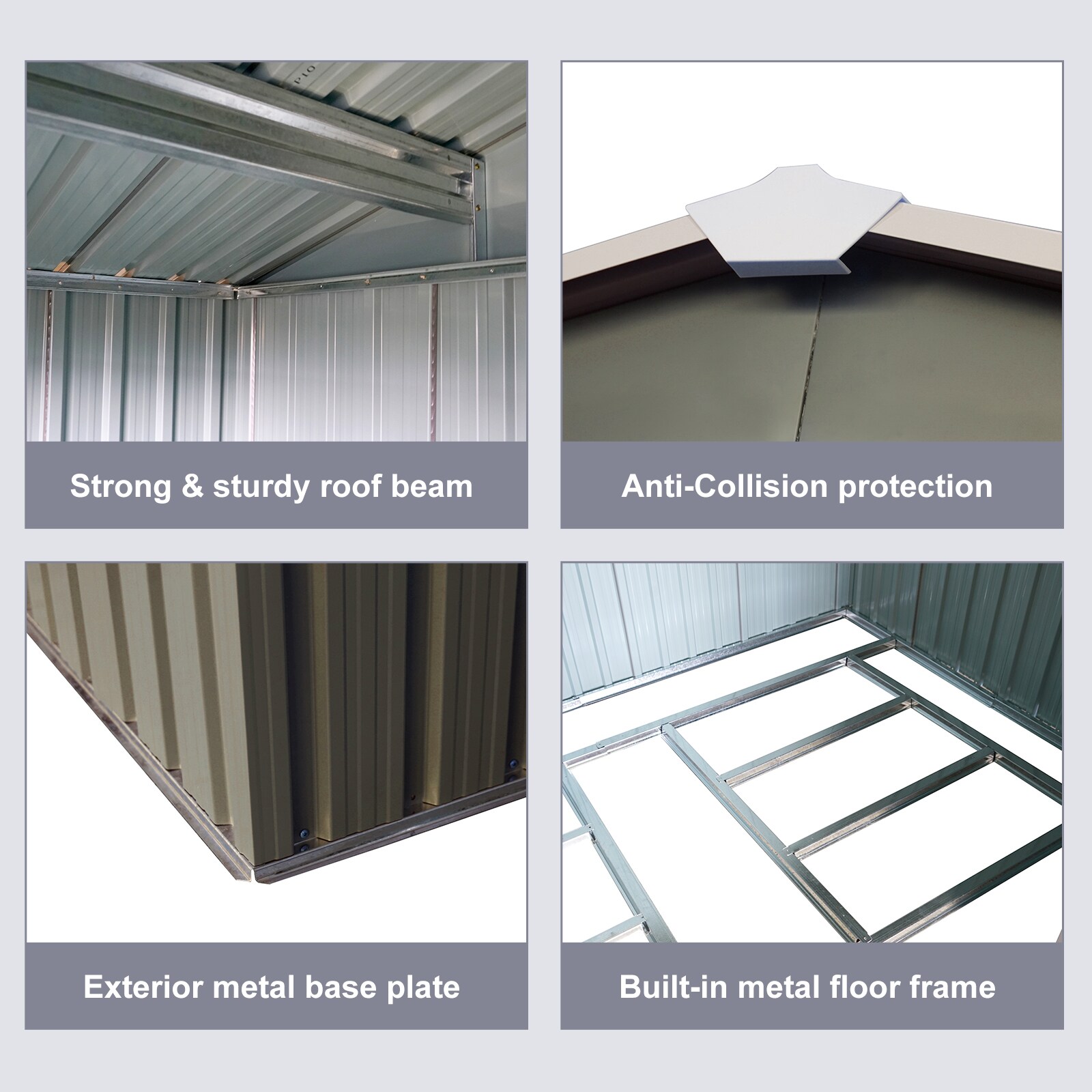 Kahomvis WWC-QP211-13 Metal-Storage-Buildings-Sheds - View #6