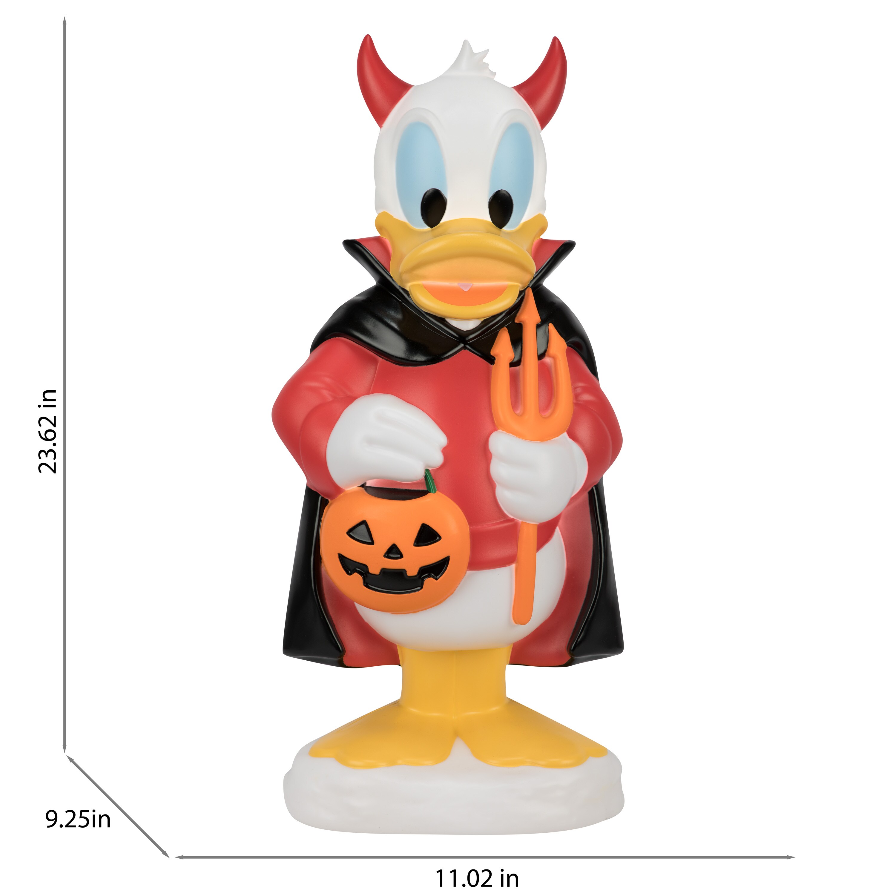 Disney 1.97-ft Freestanding Lighted Disney Mickey Mouse Friends Donald Duck Lighted Decor Devil Blow mold