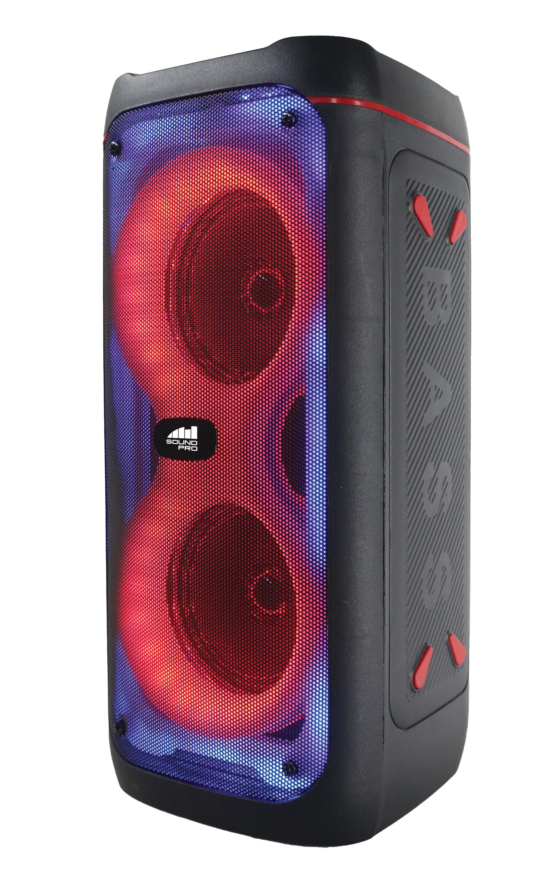 Naxa Portable Dual 4 inch Bluetooth Party Speakers with Multi 