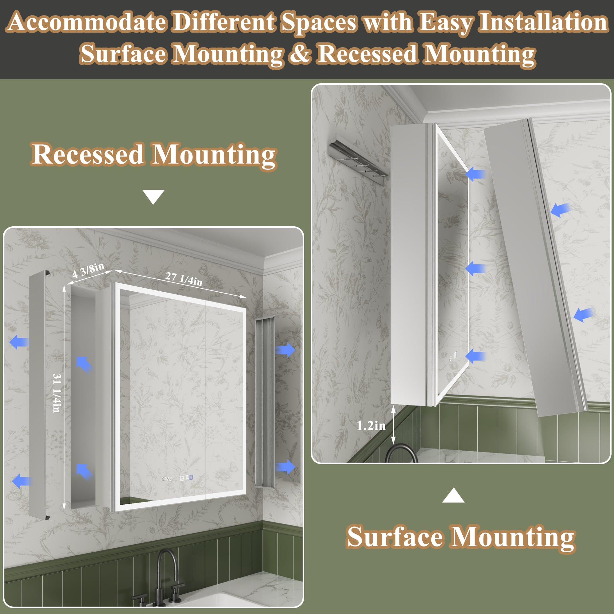 ExBrite 1226XD2026V3R Bathroom-Medicine-Cabinets - View #16