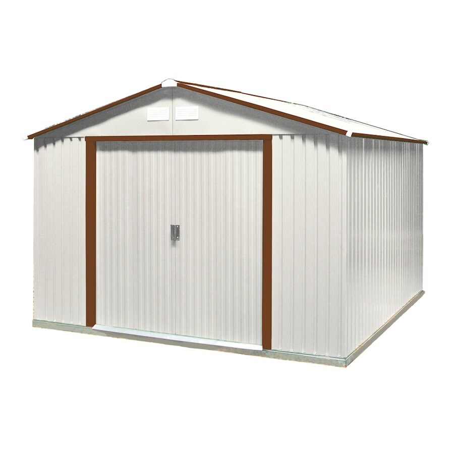 DuraMax Building Products 10-ft x 8-ft Galvanized Steel Storage Shed in ...