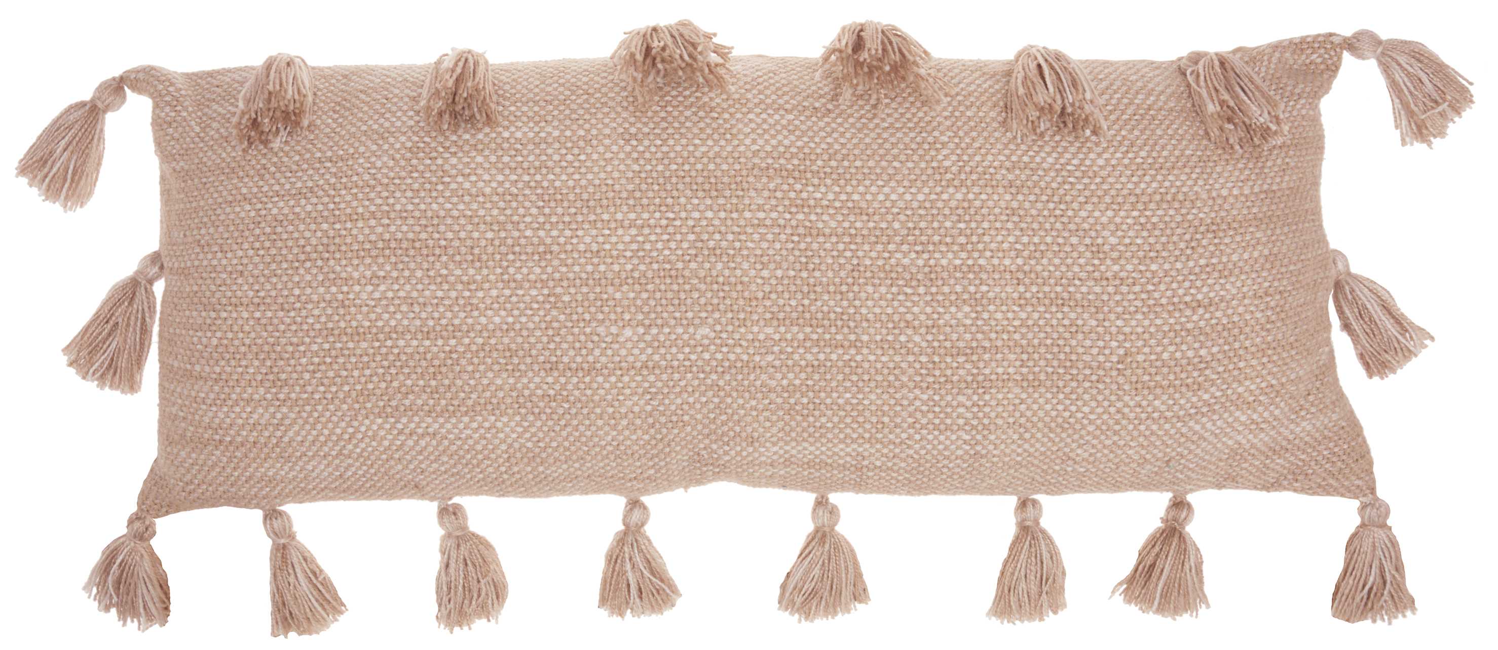 Mina Victory 798019074708 Lifestyles 13-in x 33-in Pink Rectangular Indoor Decorative Pillow