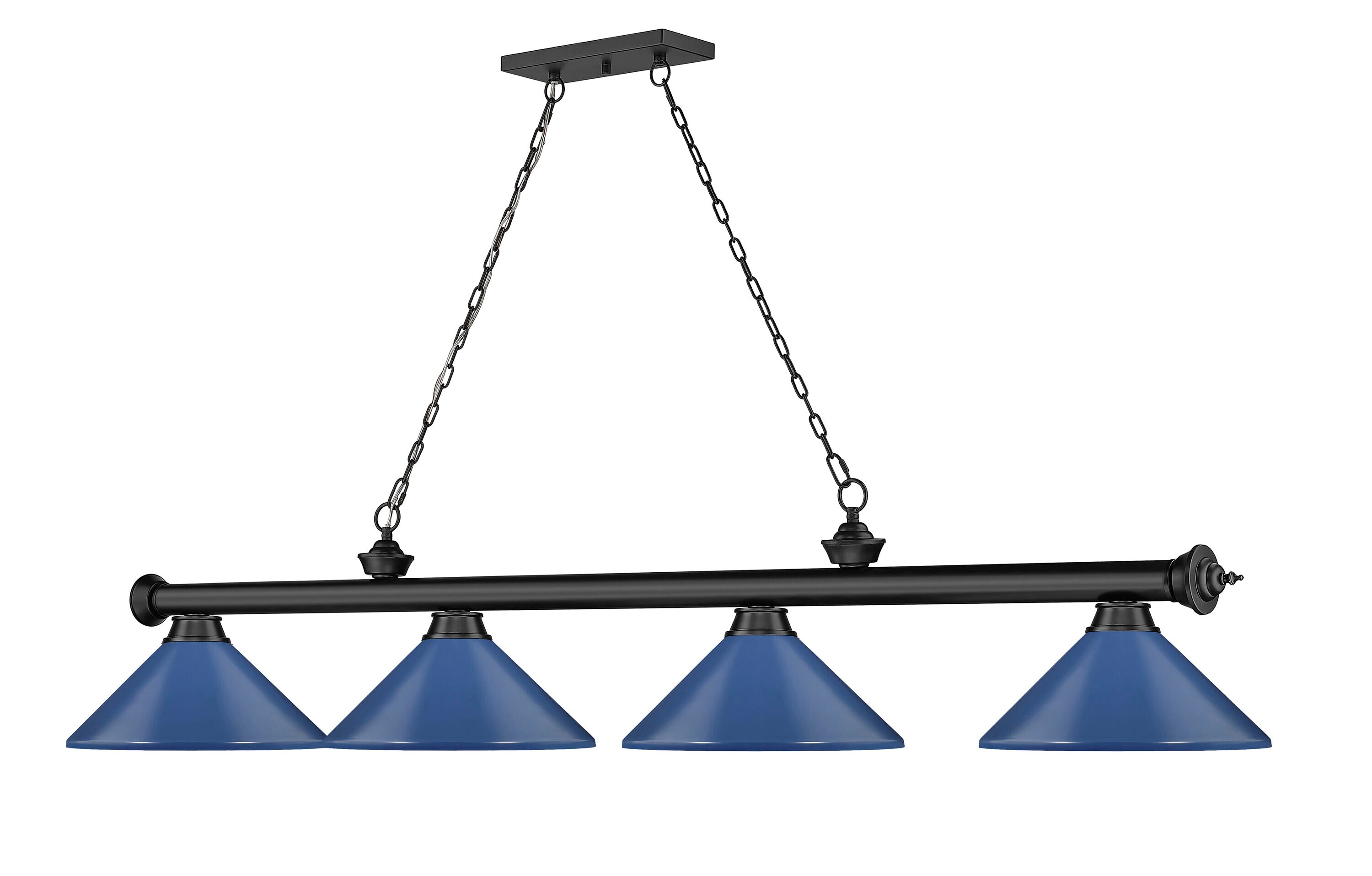 Z-Lite 2306-4MB-MNB Pool-Table-Lighting - View #3