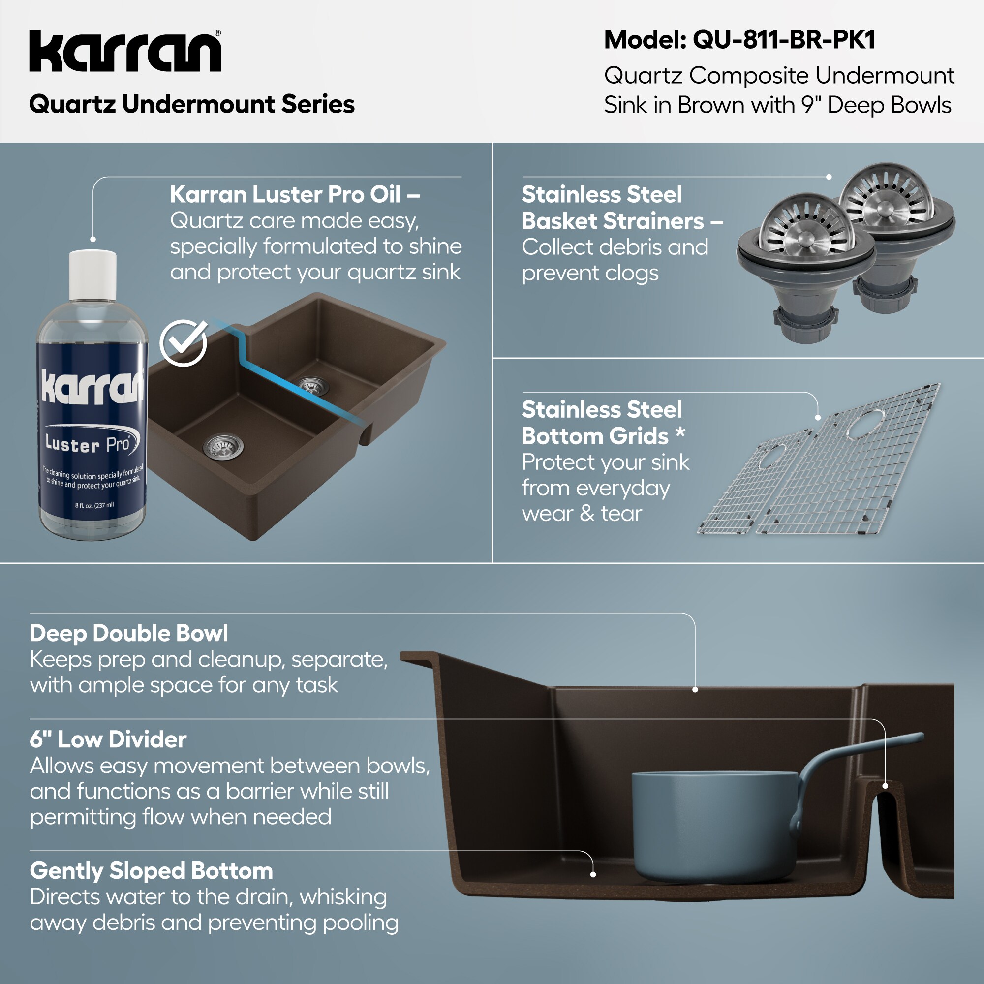 Karran QU-811-BR-PK1 Kitchen-Sinks - View #6