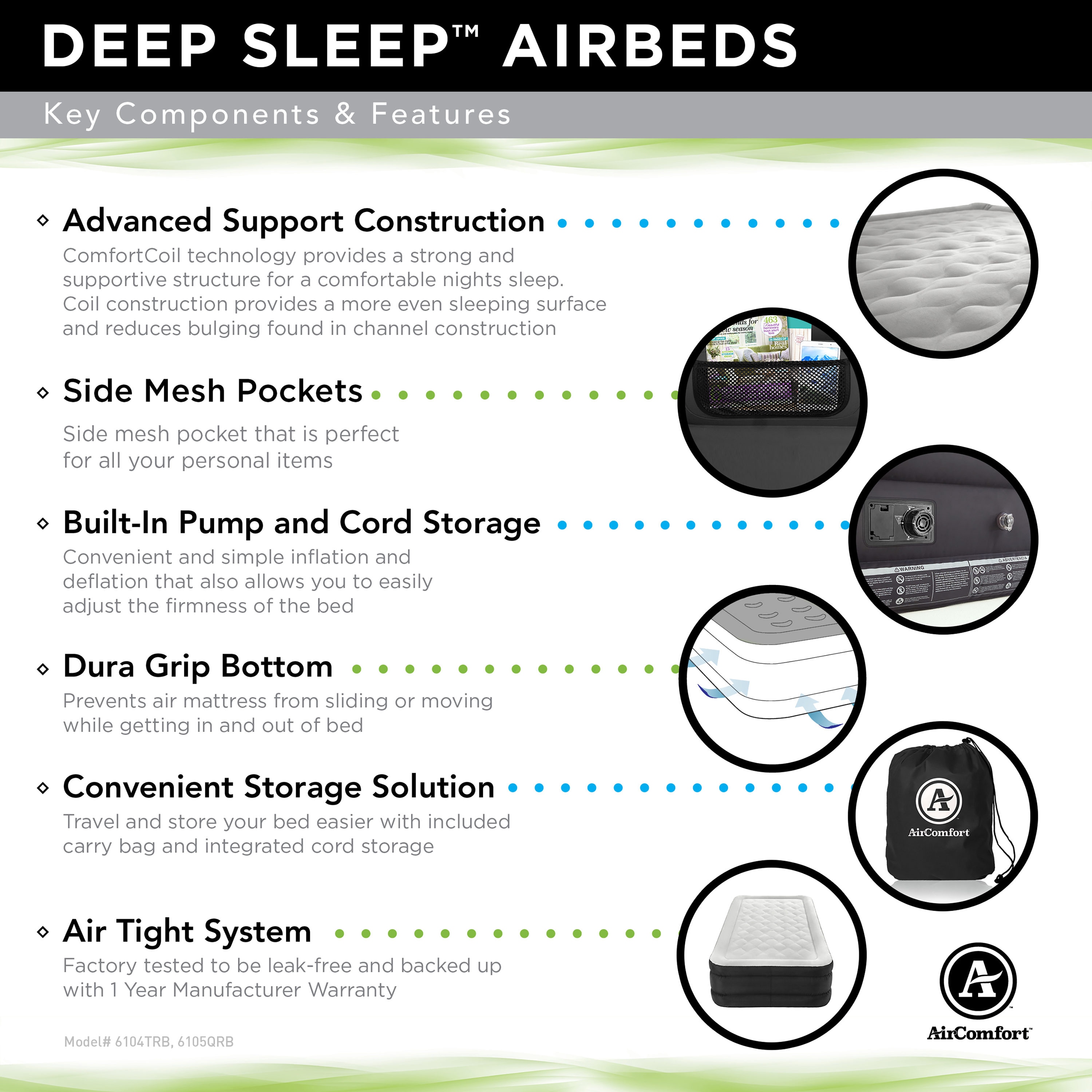 air comfort deep sleep air mattress