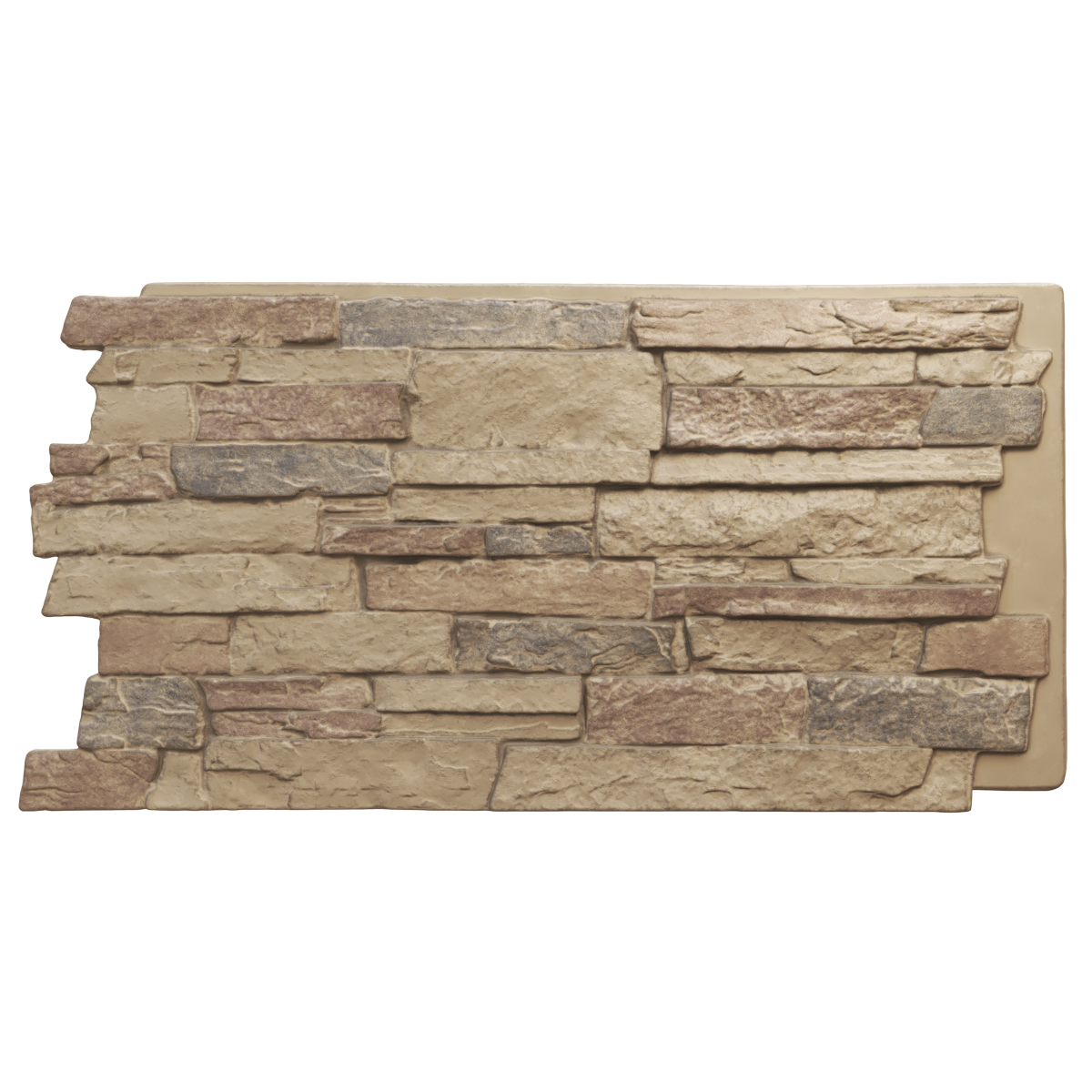 Brown Acadia Ledge Stacked Stone Stone Veneer at Lowes.com