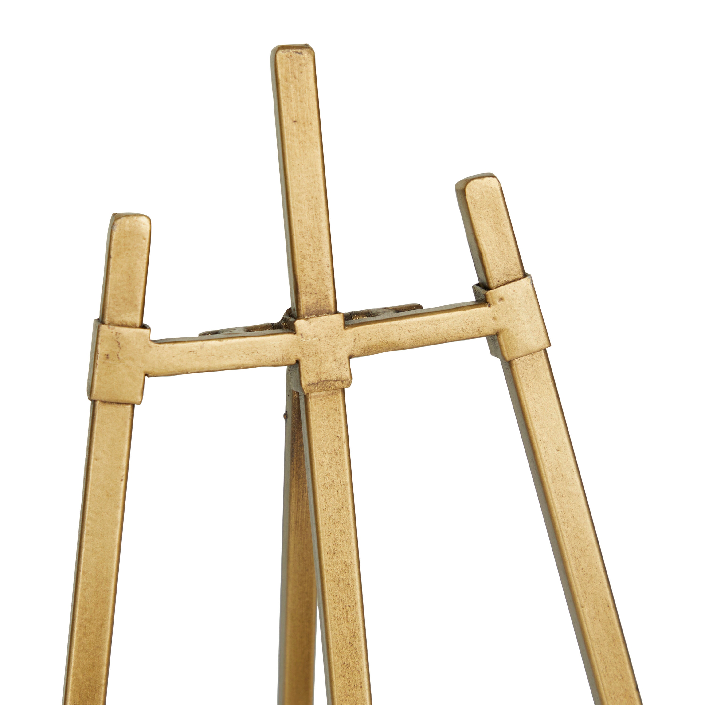 Litton Lane Gold Metal Easel with Foldable Stand (2- Pack) 041434
