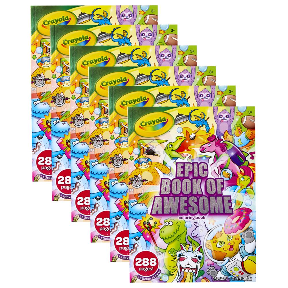 Crayola BIN40585-6 Epic Book Of Awesome Activity Book