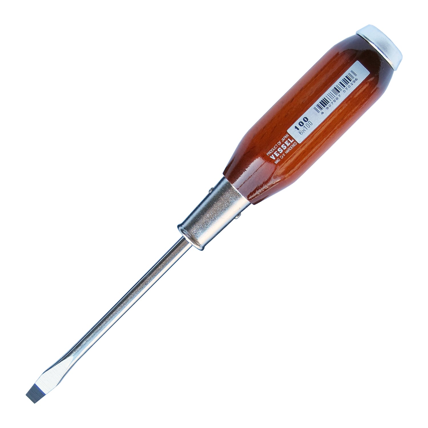 VESSEL 100S6100 6-mm 4-in Magnetic Slotted Screwdriver