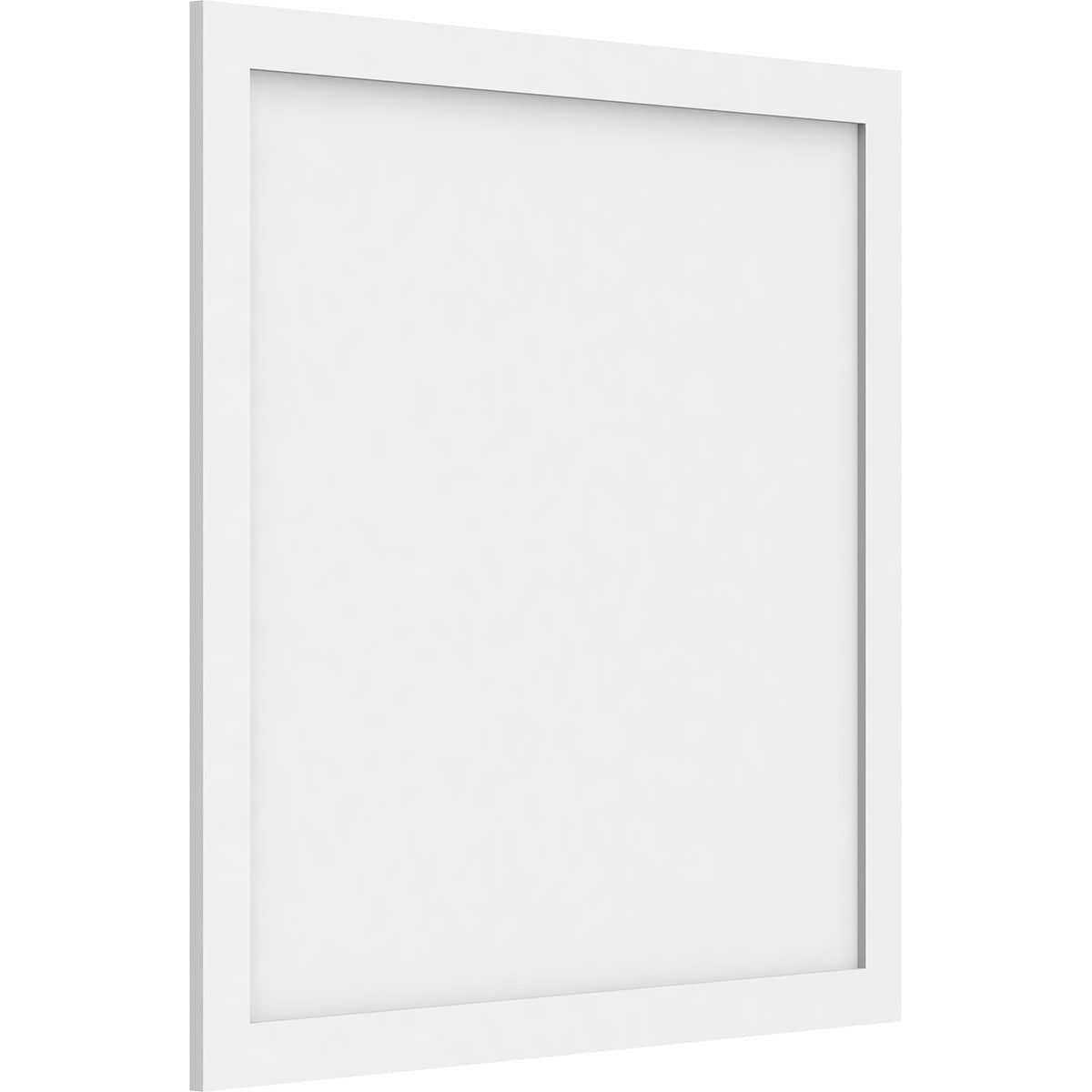 Ekena Millwork WALP34X34X062CNL 34-in x 34-in Smooth Paintable/Stainable White PVC Fretwork Wall Panel (