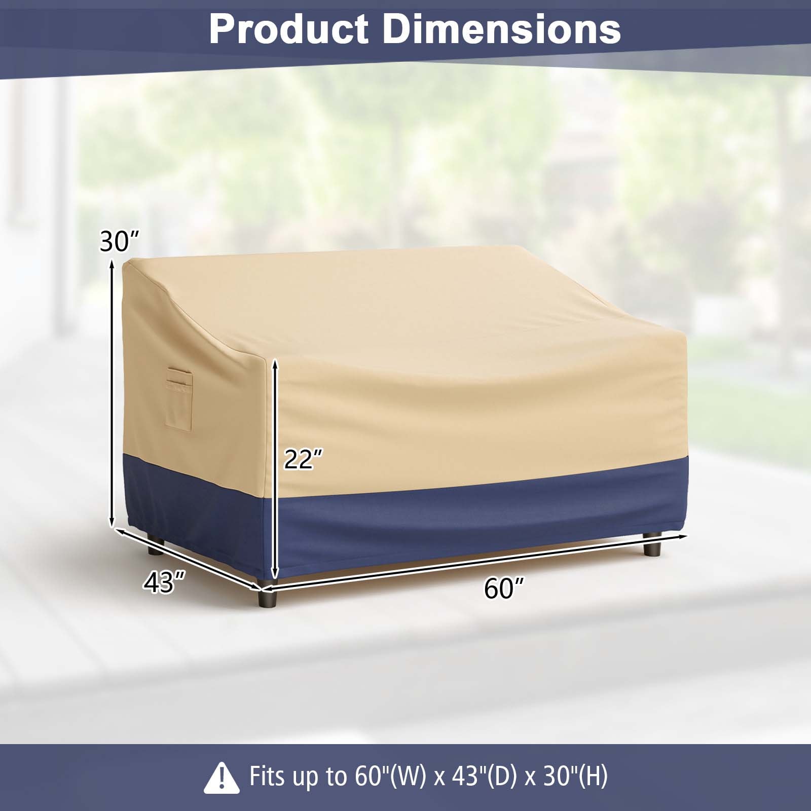 Costway NP10782 Patio-Furniture-Covers - View #2