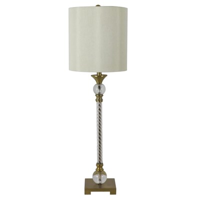 Buffet Table Lamp With Silk Shade, Tall Buffet Lamps