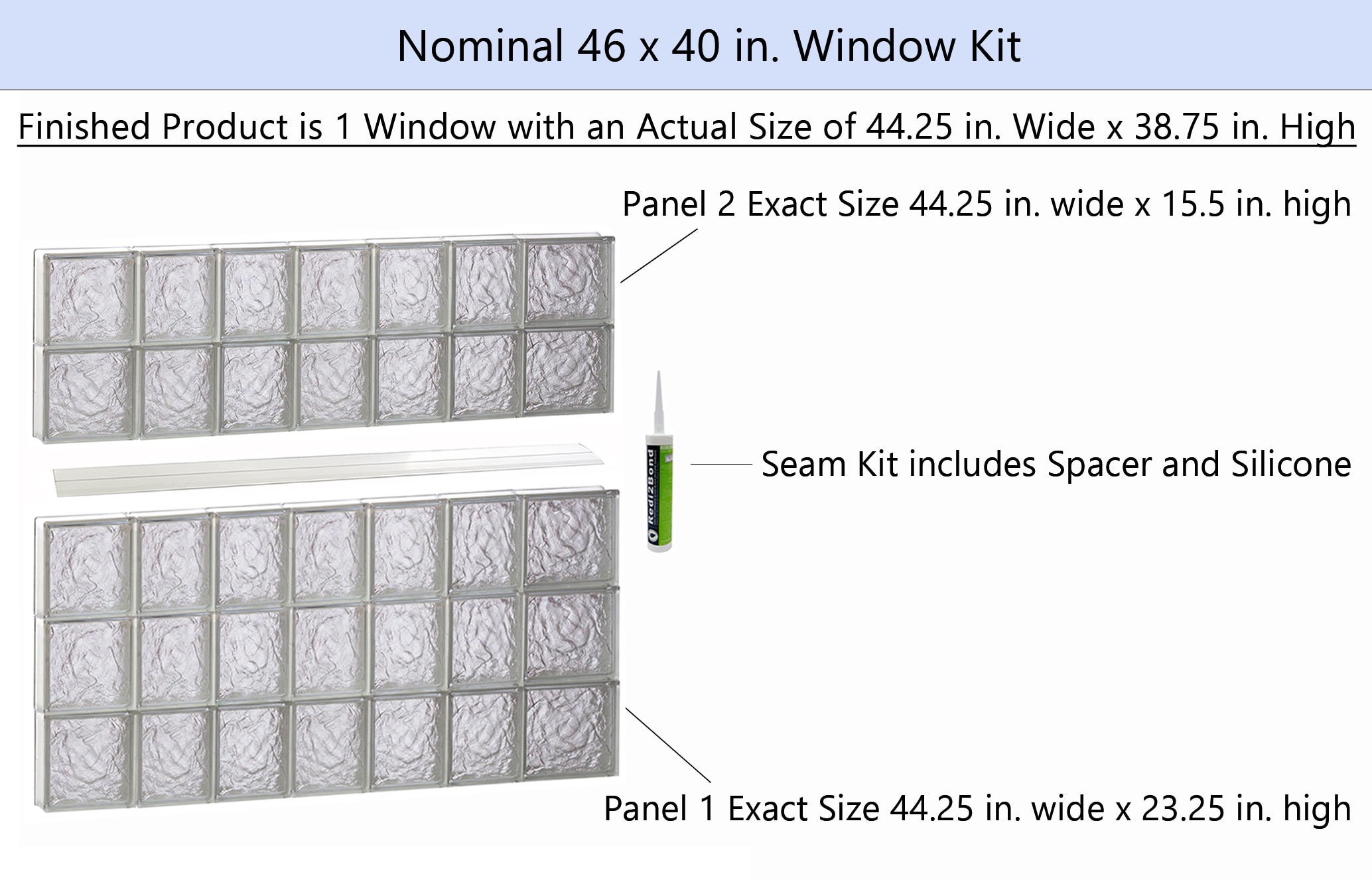 REDI2SET S4640IS Glass-Block-Windows - View #2