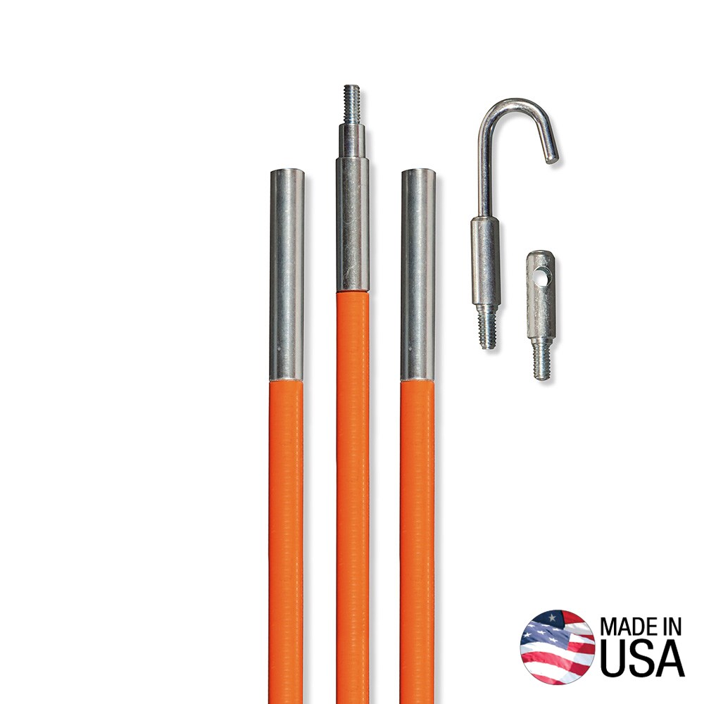 Klein Tools 56312 Lo-Flex Fish Rod Set, 12-Foot