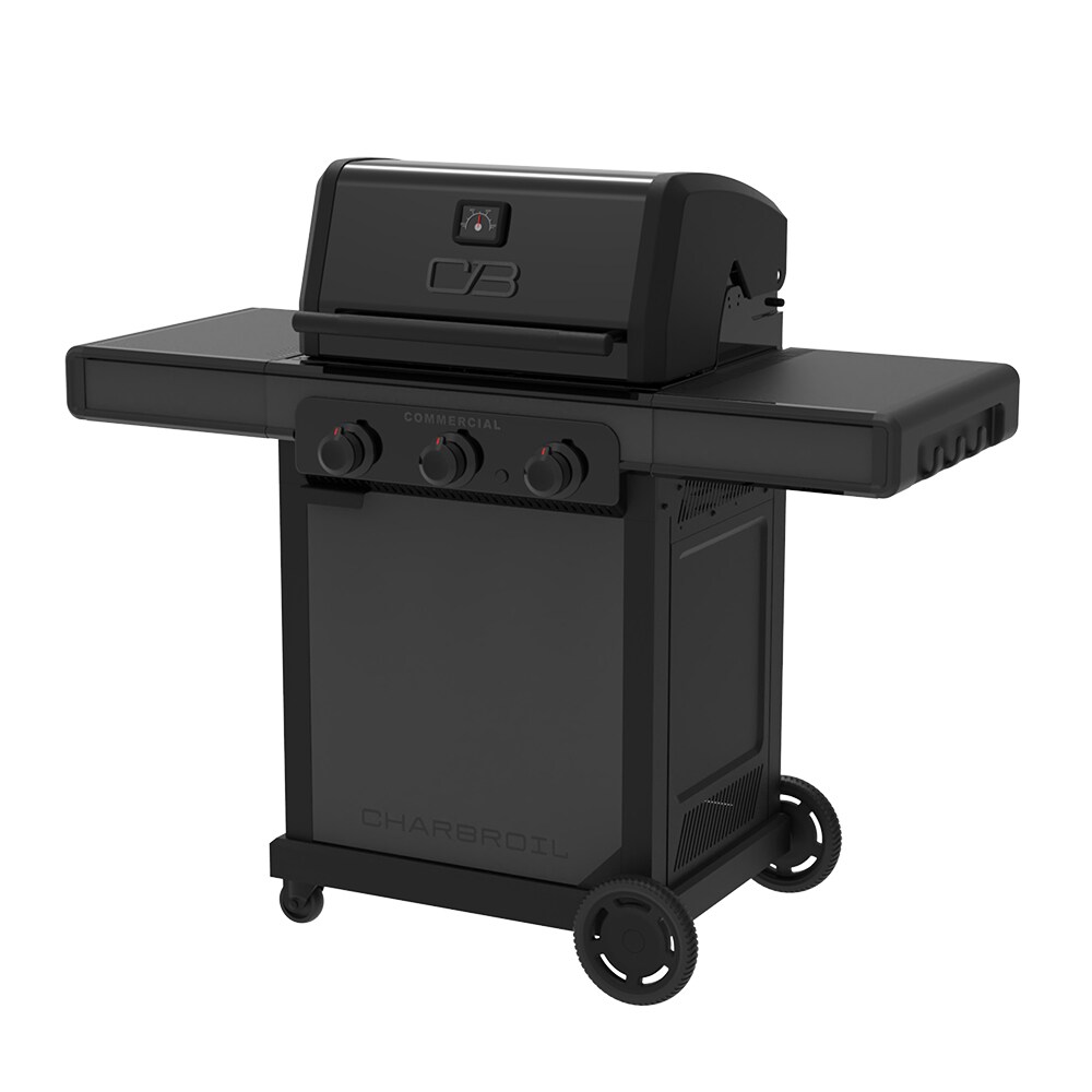 Char Broil Commercial Series Grill and Griddle Combo Black 3 Burner Infrared Liquid Propane and Natural Gas Grill at Lowes