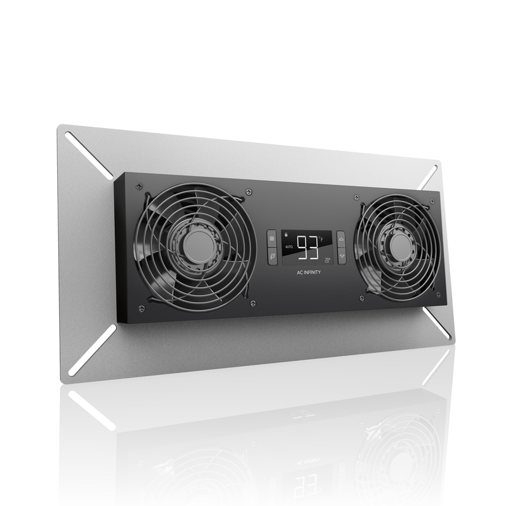 AC Infinity AC-ATT8 Airtitan 5.11-in Hardwired Indoor Black Wall Mounted Fan