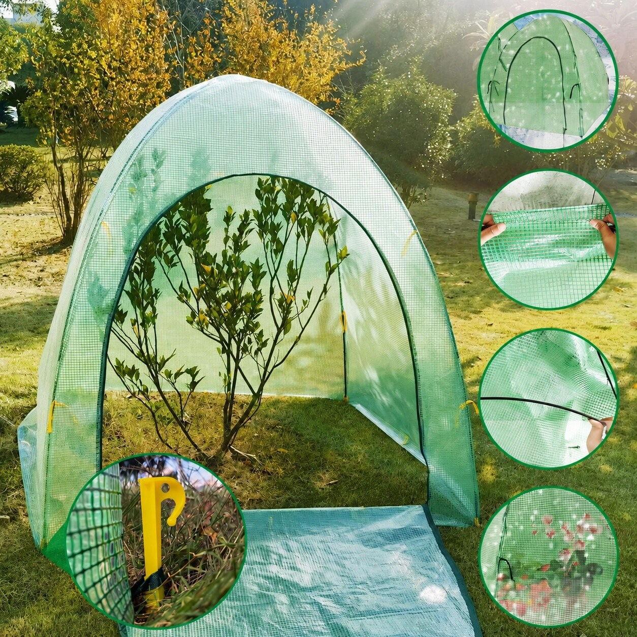 Adrinfly Winter Plant Warm Covers Raised Bed Cover Garden Row ...