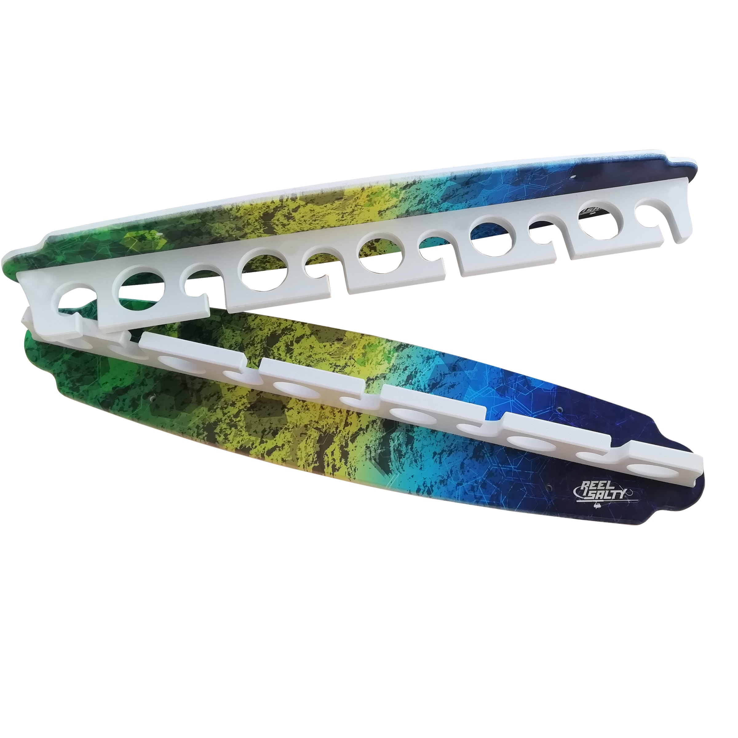 REEL SALTY 90-5588 Fishing Rod Wall Rack Fishing storage cabinet