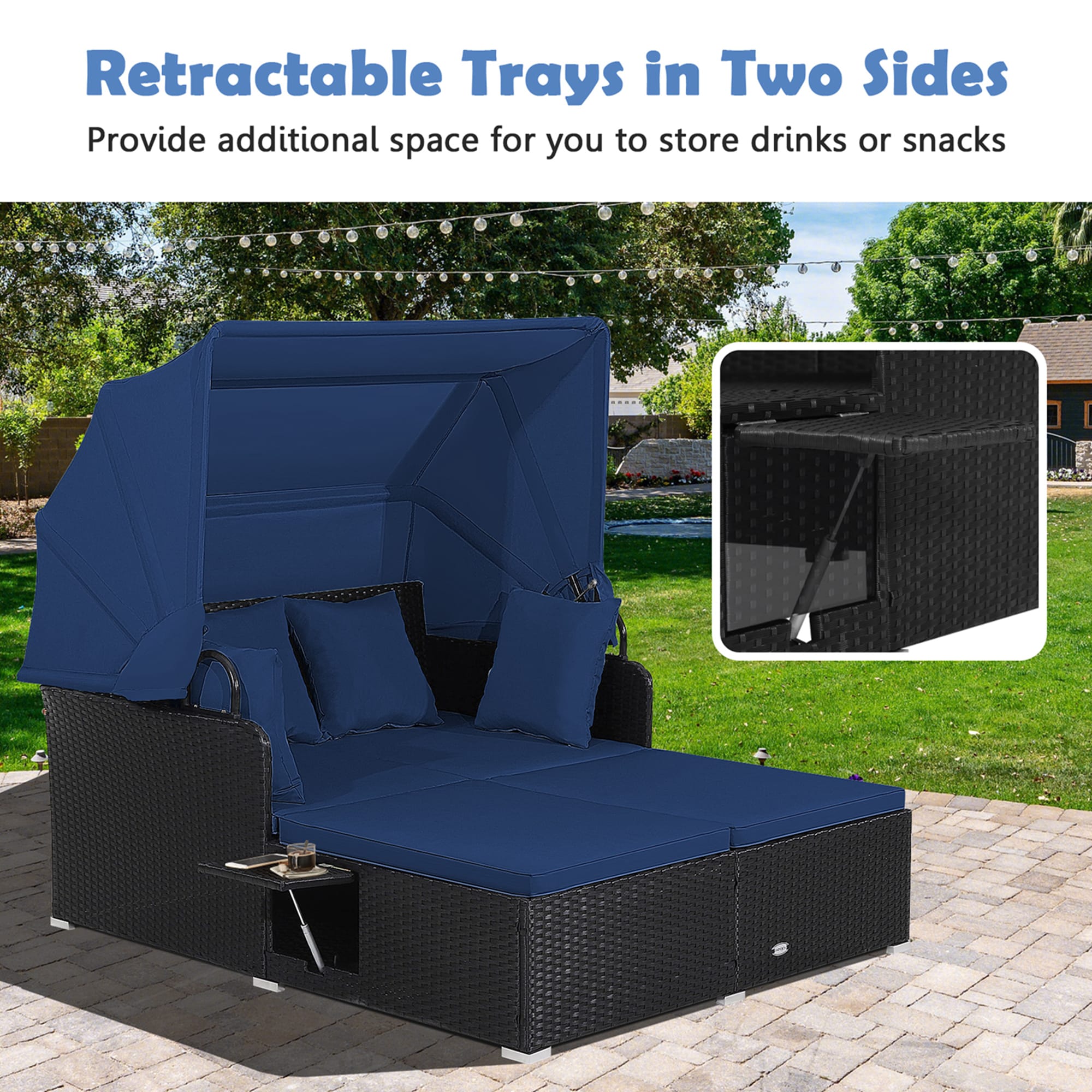 Costway LWS00062 Patio-Sofas-Daybeds - View #5