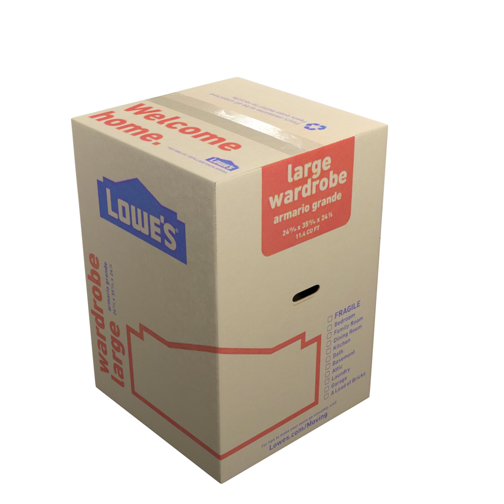 Lowe's 18-in W x 16-in H x 18-in D Classic Medium Cardboard Moving