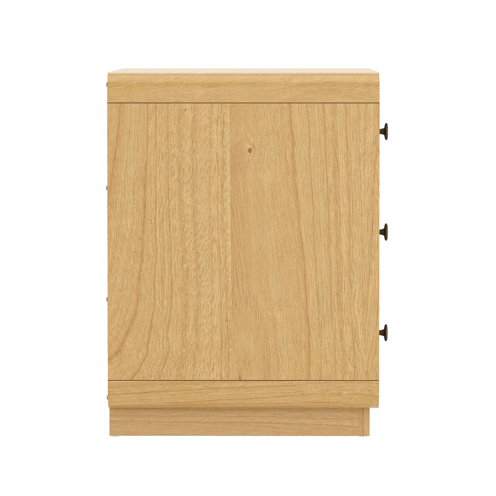 CHITA Natural Modern Nightstand with 3 Storage Drawers and Soft-Close ...
