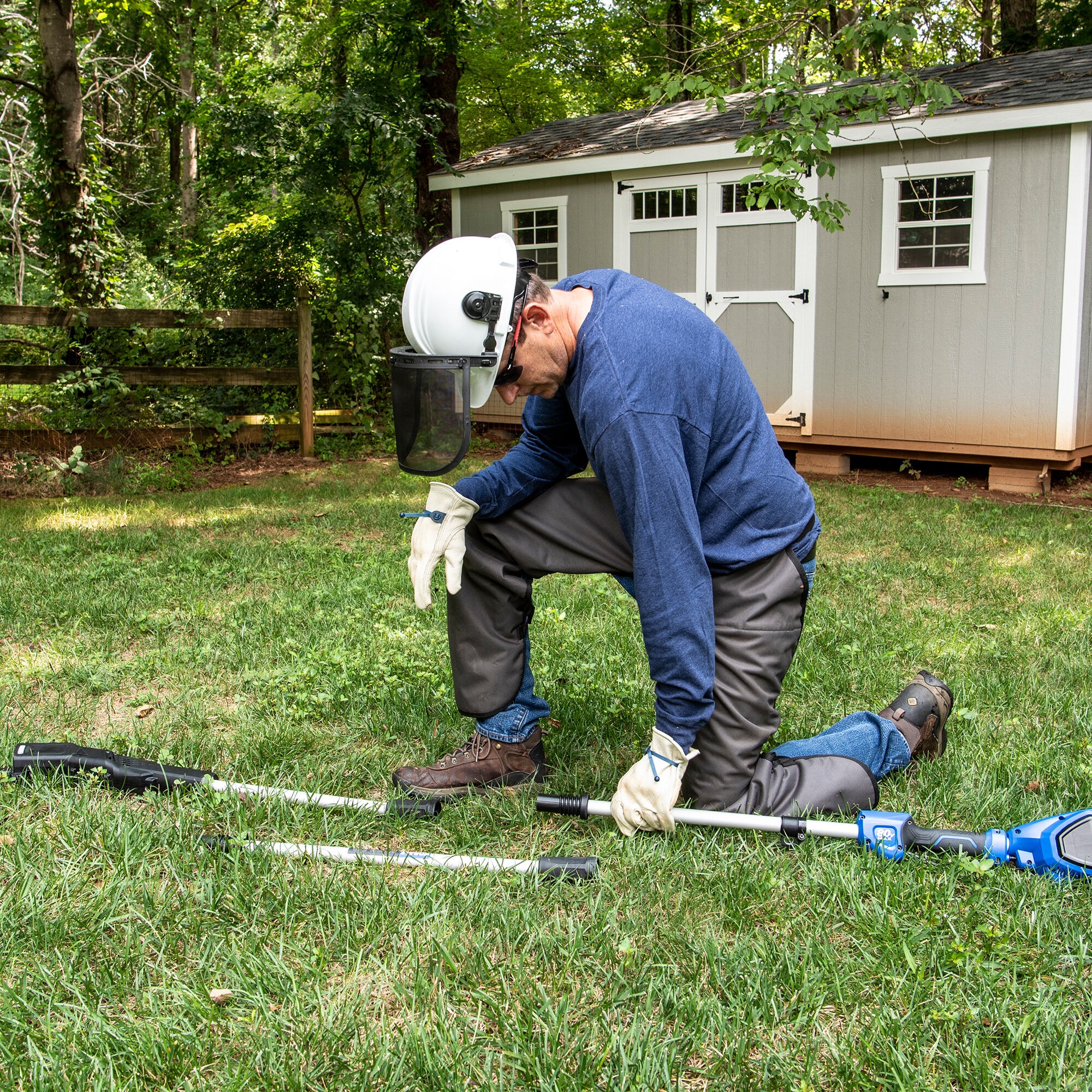 Battery pole saw online lowes