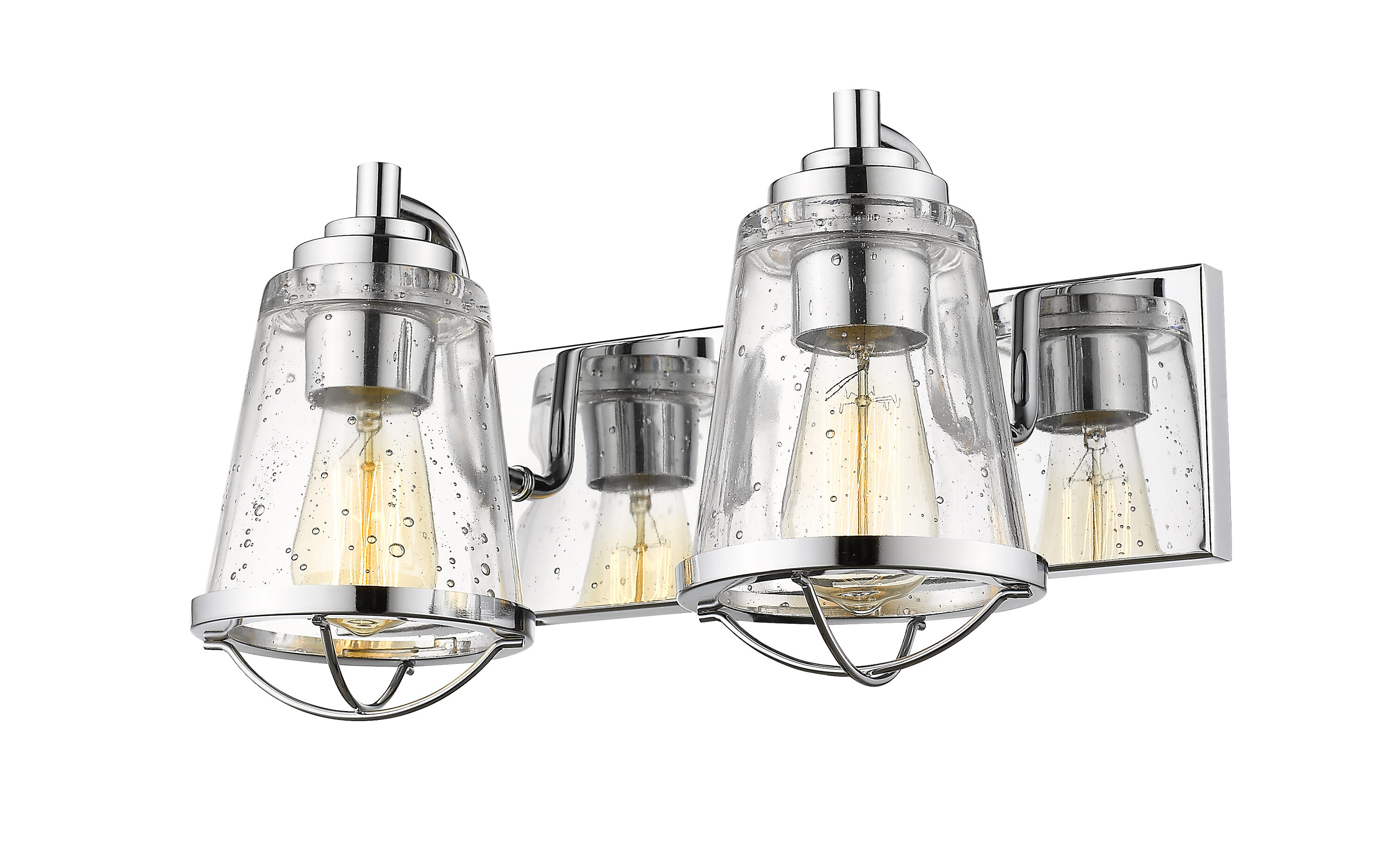 Z-Lite 444-2V-CH Mariner 16-in 2 -Light Polished Chrome Coastal Vanity light