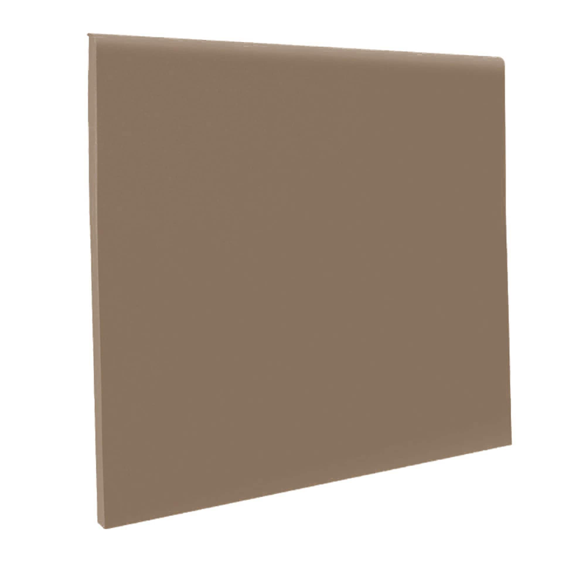Flexco Milk Chocolate 0.08-in T x 4-in W x 48-in L Vinyl Wall Base